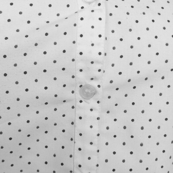 Polka Dot Short Sleeve Blouse - Picture 6 of 10